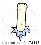 Cartoon Of A Candle Royalty Free Vector Clipart