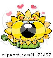 Poster, Art Print Of Loving Dandelion Flower Lion Mascot