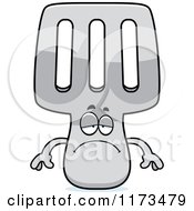 Poster, Art Print Of Depressed Spatula Mascot