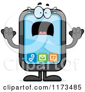 Poster, Art Print Of Screaming Smart Phone Mascot