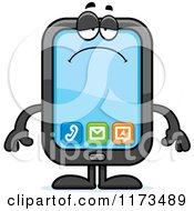 Poster, Art Print Of Depressed Smart Phone Mascot