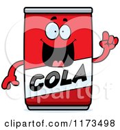 Poster, Art Print Of Smart Cola Mascot With An Idea