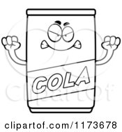 Poster, Art Print Of Black And White Mad Cola Mascot