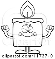 Poster, Art Print Of Black And White Mad Candle Mascot