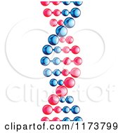 Poster, Art Print Of Blue And Pink Dna Strand