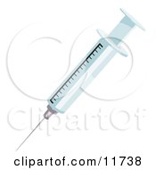 Syringe And Needle Clipart Illustration