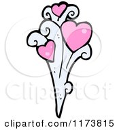 Cartoon Of A Heart Splash Royalty Free Vector Clipart by lineartestpilot