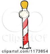 Cartoon Of A North Pole Royalty Free Vector Clipart by lineartestpilot