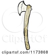 Cartoon Of A Hatchet Or Axe Royalty Free Vector Clipart