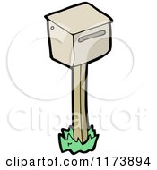 Cartoon Of A Mailbox Royalty Free Vector Clipart