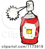 Cartoon Of Spray Paint Can Royalty Free Vector Illustration by lineartestpilot