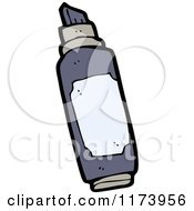 Cartoon Of A Felt Marker Royalty Free Vector Clipart