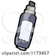 Cartoon Of A Felt Marker Royalty Free Vector Clipart by lineartestpilot