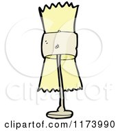 Cartoon Of A House Lamp Royalty Free Vector Clipart