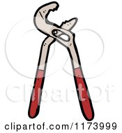 Cartoon Of A Plumbers Wrench Royalty Free Vector Clipart