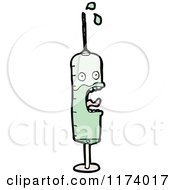 Poster, Art Print Of Screaming Syringe With Green Fluid