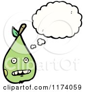 Poster, Art Print Of Pear With Conversation Bubble
