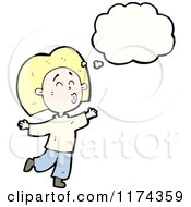 Cartoon Of A Blonde Woman Whistling With A Conversation Bubble Royalty Free Vector Illustration
