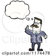 Poster, Art Print Of Man Wearing A Tie With A Conversation Bubble