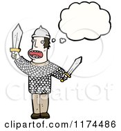 Poster, Art Print Of Man Dressed As A Viking With A Conversation Bubble