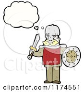Poster, Art Print Of Man In A Viking Costume With A Conversation Bubble