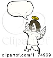 Poster, Art Print Of Angel With A Conversation Bubble