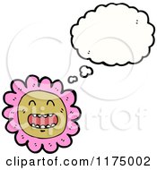Poster, Art Print Of Pink Flower With A Conversation Bubble