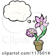 Poster, Art Print Of Pink Flower With A Conversation Bubble