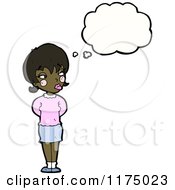 Poster, Art Print Of African American Girl In Pink With A Conversation Bubble