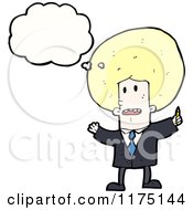 Poster, Art Print Of Man With An Afro Wearing A Tie With A Conversation Bubble