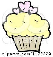 Poster, Art Print Of Cupcake With Pink Hearts