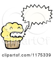 Poster, Art Print Of Cupcake With A Conversation Bubble