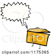 Cartoon Of A Pot With A Conversation Bubble Royalty Free Vector Illustration