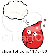 Poster, Art Print Of Red Drop Of Liquid With A Conversation Bubble
