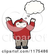 Poster, Art Print Of Boy Wearing A Hoodie With A Conversation Bubble