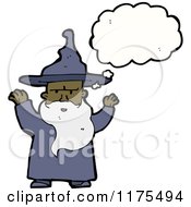 Poster, Art Print Of Old African American Wizard With A Conversation Bubble