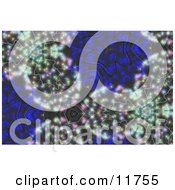 Fractal Kaleidoscope Background Clipart Illustration