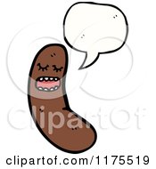 Poster, Art Print Of Sausage With A Conversation Bubble