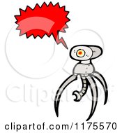 Poster, Art Print Of Robot With A Conversation Bubble