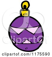 Poster, Art Print Of Purple Christmas Ornament
