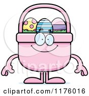 Happy Easter Basket Mascot