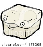 Cartoon Of A Gray Box Or Container Royalty Free Vector Illustration by lineartestpilot