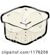 Cartoon Of A Box Or Container Royalty Free Vector Illustration by lineartestpilot
