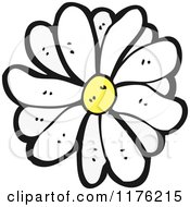 Cartoon Of A Daisy Royalty Free Vector Illustration by lineartestpilot