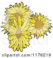 Poster, Art Print Of Bunch Of Sunflowers