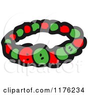 Poster, Art Print Of Red And Green Bracelet