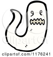 Cartoon Of A Scary Ghost Royalty Free Vector Illustration