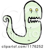 Cartoon Of A Scary Ghoul Royalty Free Vector Illustration by lineartestpilot