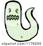 Cartoon Of A Green Scary Ghoul Royalty Free Vector Illustration by lineartestpilot