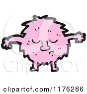 Cartoon Of A Pink Monster Royalty Free Vector Illustration